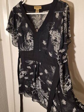 Sheer flowy top